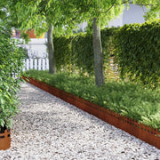 Bordure per prato 10 pcs Ruggine 103 x 0,05 x 22 cm 874804