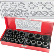 Trade Shop - Bussole Boccole Per Pistola Avvitatore Pneumatico Set Kit 20 Pz Da 1/2" 8-32mm -