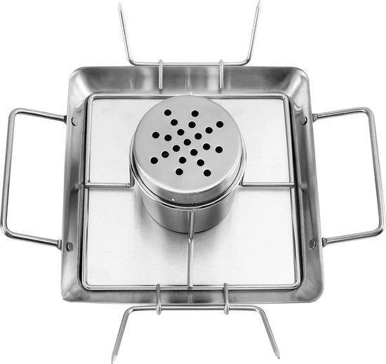 Stand per pollo con contenitore per birra e cassetta di raccolta di liquidi - Sostegno verticale in acciaio inossidabile per griglia - Brander per pollo per forno, griglia, barbecue e forno a vapore - Resistente alla lavastoviglie