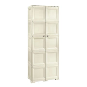 ARMADIO ANGORA 5 MODULI 79X43X203 CM – MOBILE ALTO SALVASPAZIO PER ORGANIZZAZIONE INGRESSO E ZONA GIORNO