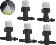 Sistema di irrigazione - Testine per aspersori - 5 pezzi - testine per aspersori - aspersori a nebbia con connessioni a T per l'irrigazione del giardino - per copertura e copertura di irrigazione