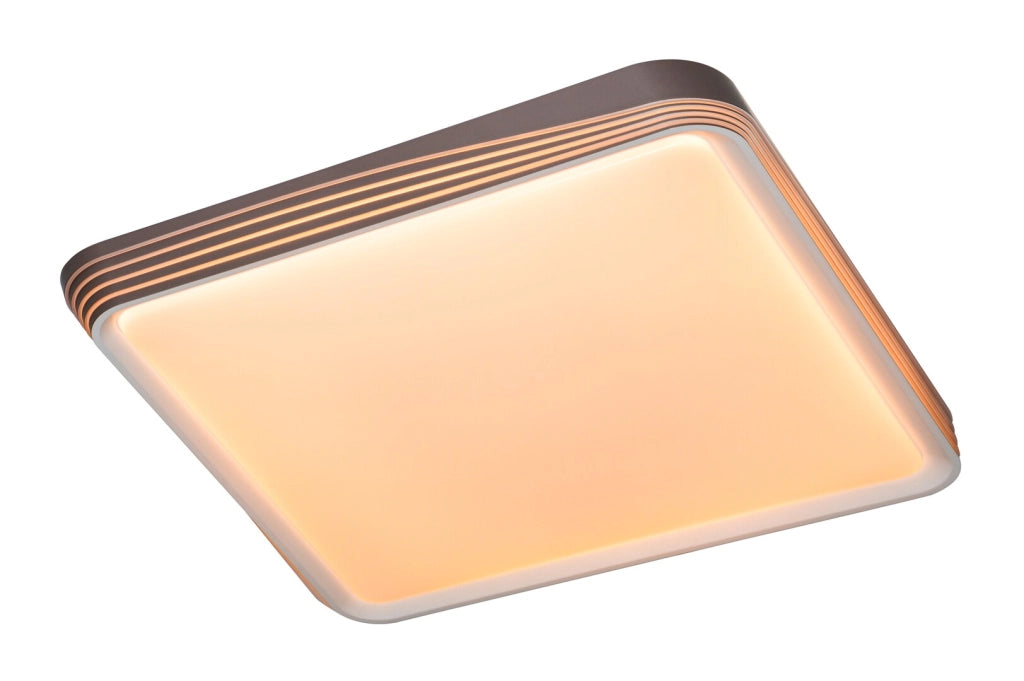 Plafoniera LED quadrata 48 cm bronzo 40W Rabalux Druzor