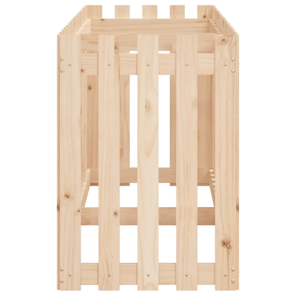 Fioriera da Giardino a Recinzione-Vaso da Esterno 200x50x70cm in Massello Pino