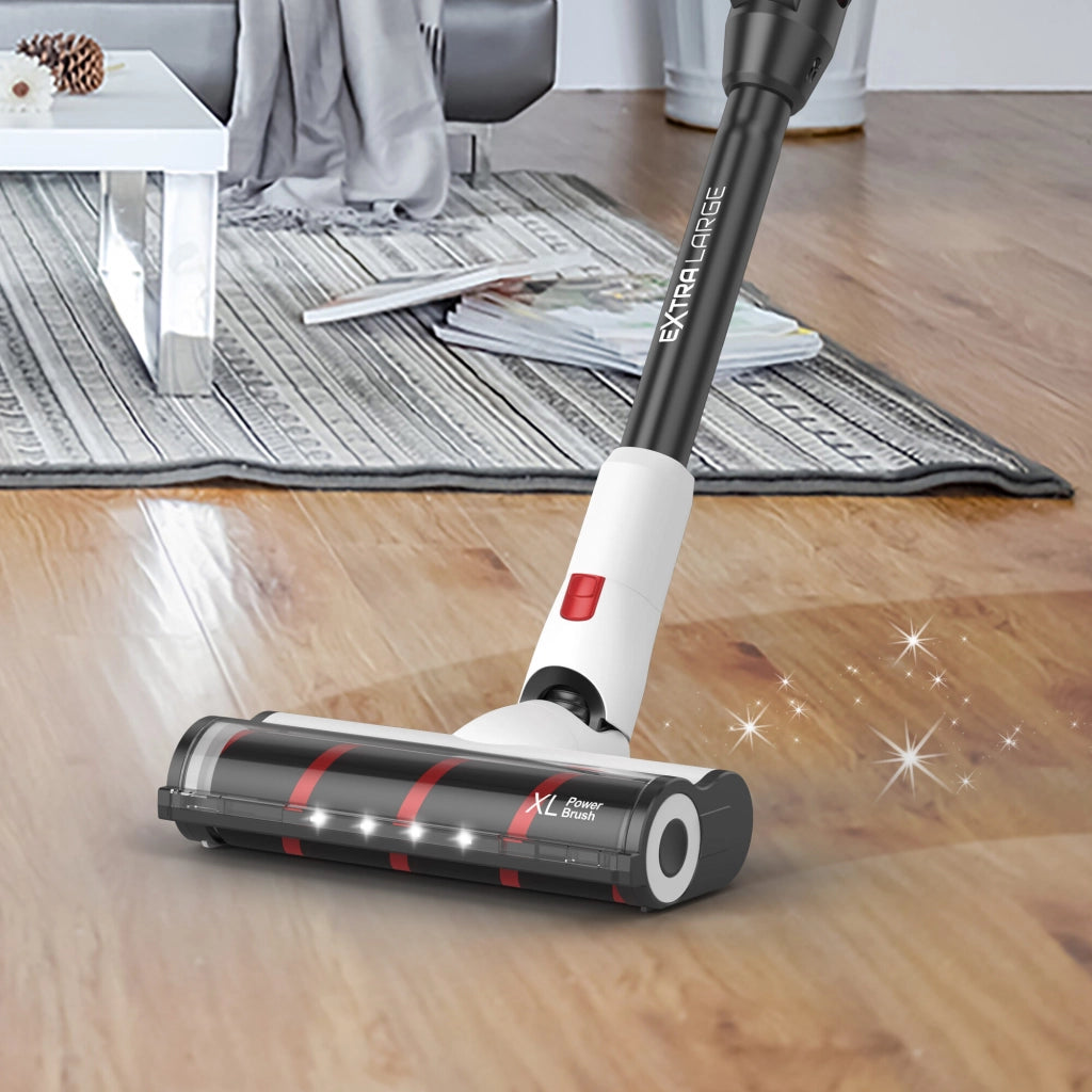 SOGO Aspirapolvere Scopa Elettrica Senza Fili, Con Funzione Lavapavimenti, Batteria Litio 29.6V, Aspirazione 21 kPa, Casa