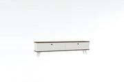 Porta TV in legno "Parlak" - 160 x 25 x 40 cm - Bianco