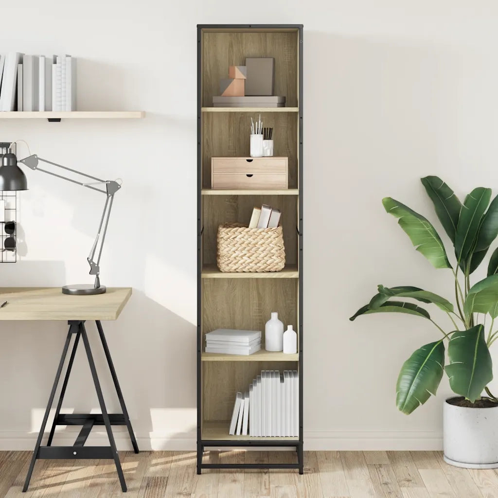 Libreria Rovere Sonoma 40x35x170,5 cm in Legno Multistrato