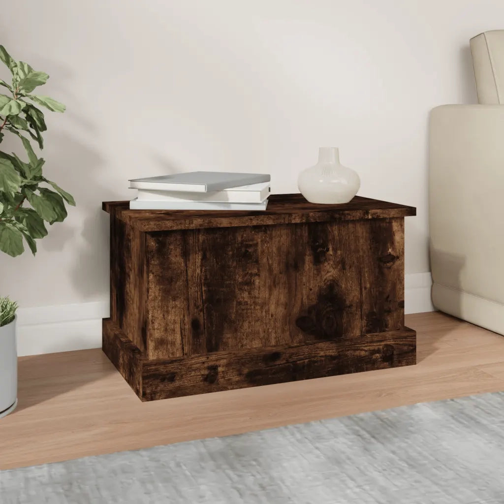Contenitore Rovere Fumo 50x30x28 cm Legno Multistrato 816501