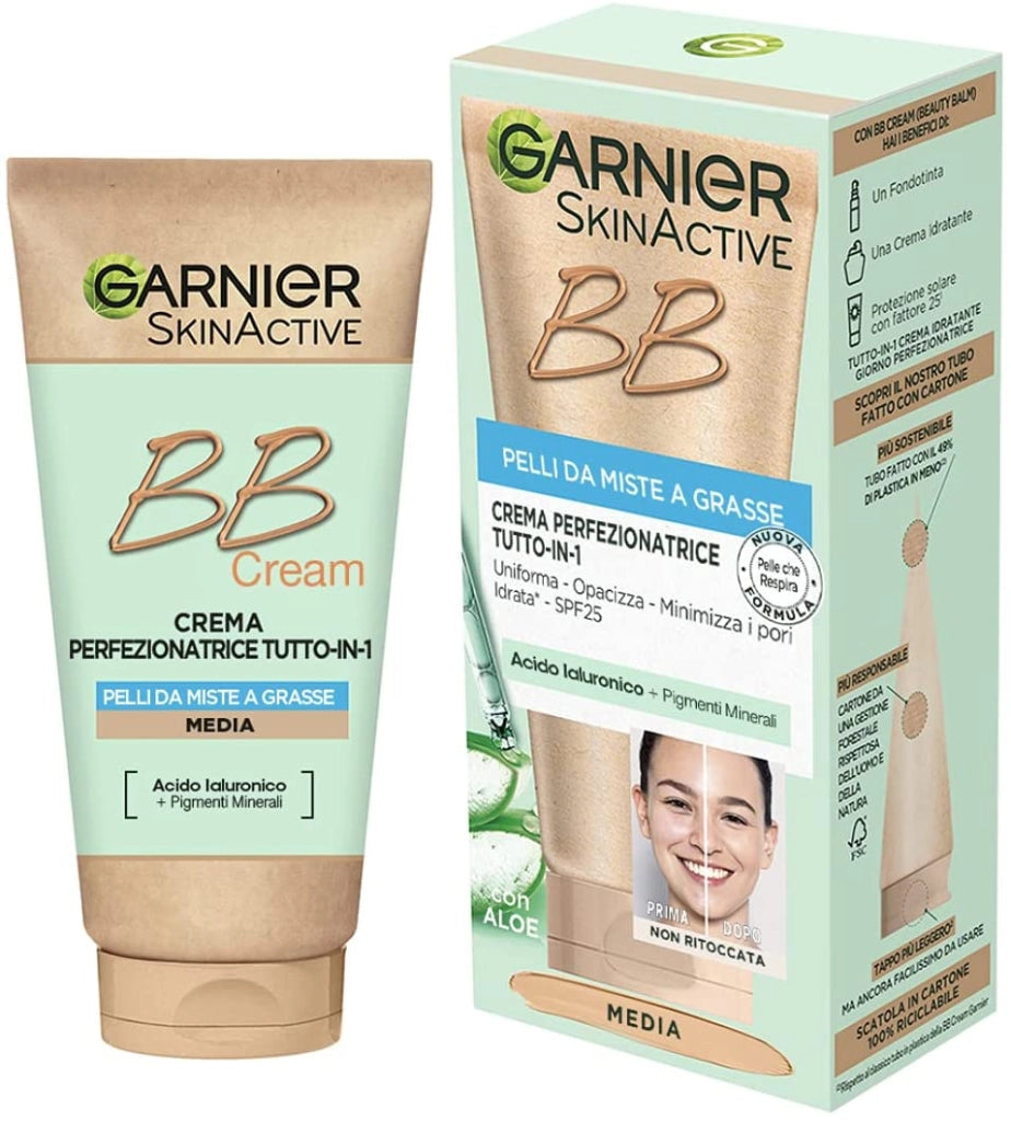 GARNIER BB CREAM ALL ' ALOE VERA OPACIZZANTE PER PELLI MISTE O GRASSE 50 ML