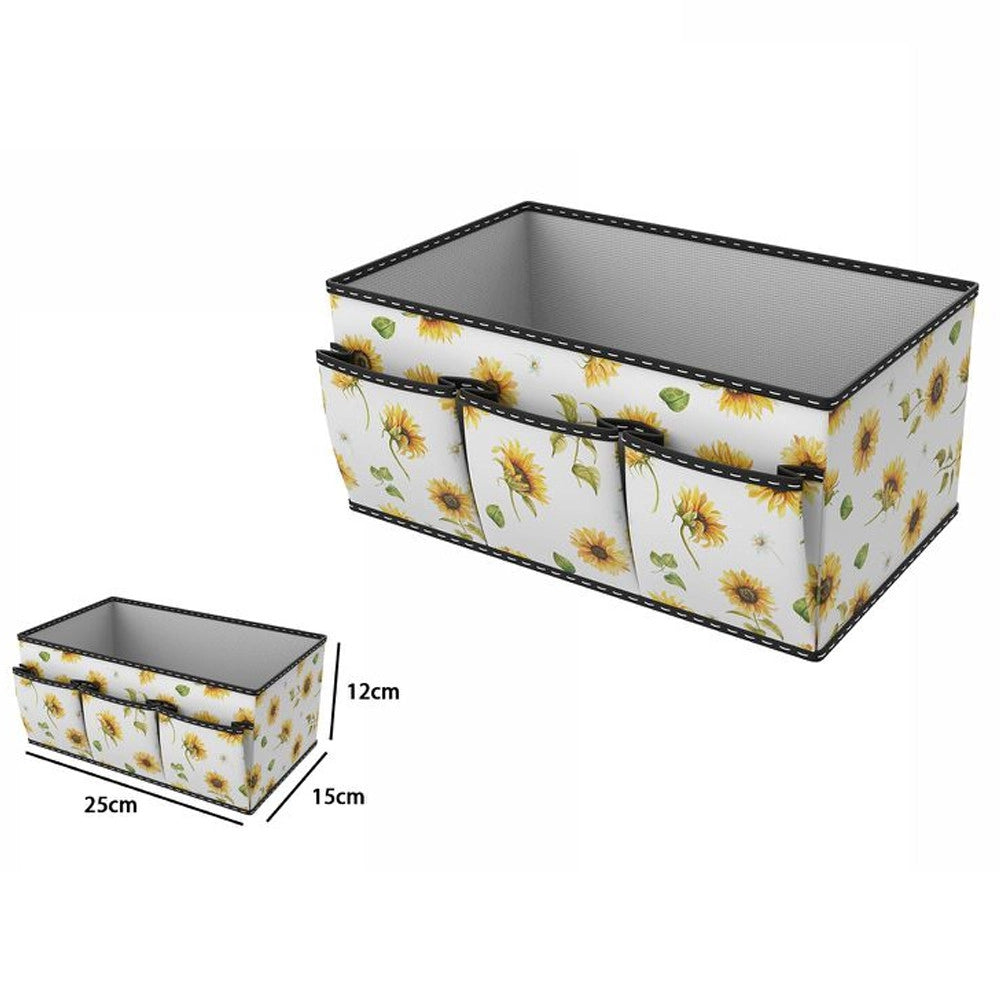 Trade Shop - Box Scatola Salvaspazio Armadio Contenitore Porta Oggetti Organizer 25x15x12 Cm -