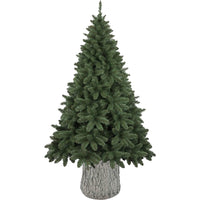 Base Supporto Albero Natale Chiaro Tronco Natalizio Attacco Universale H 55 cm