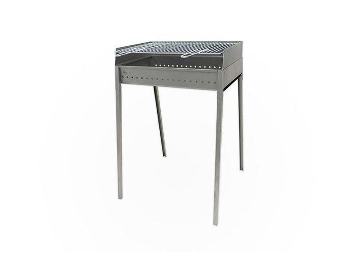 Barbecue a carbone Lisa Vesuvio 60x40 portatile in ferro alluminato