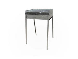 Barbecue a carbone Lisa Vesuvio 60x40 portatile in ferro alluminato