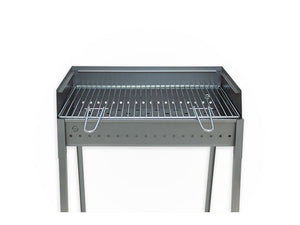 Barbecue a carbone Lisa Vesuvio 60x40 portatile in ferro alluminato