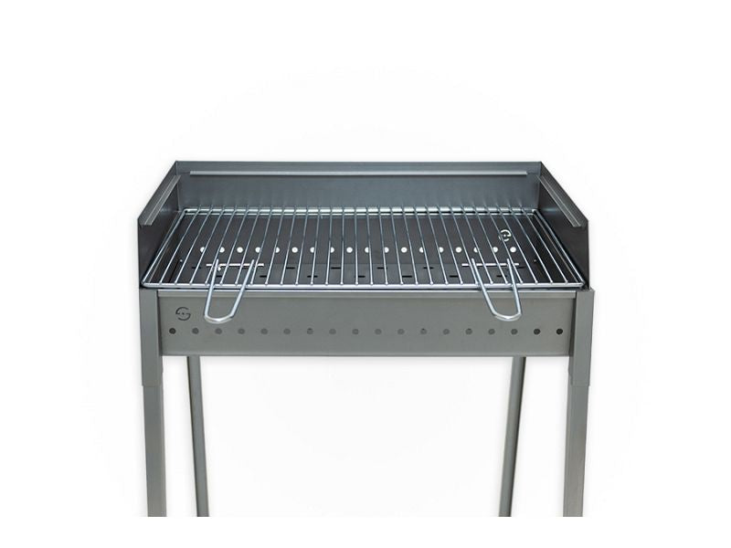 Barbecue a carbone Lisa Vesuvio 60x40 portatile in ferro alluminato