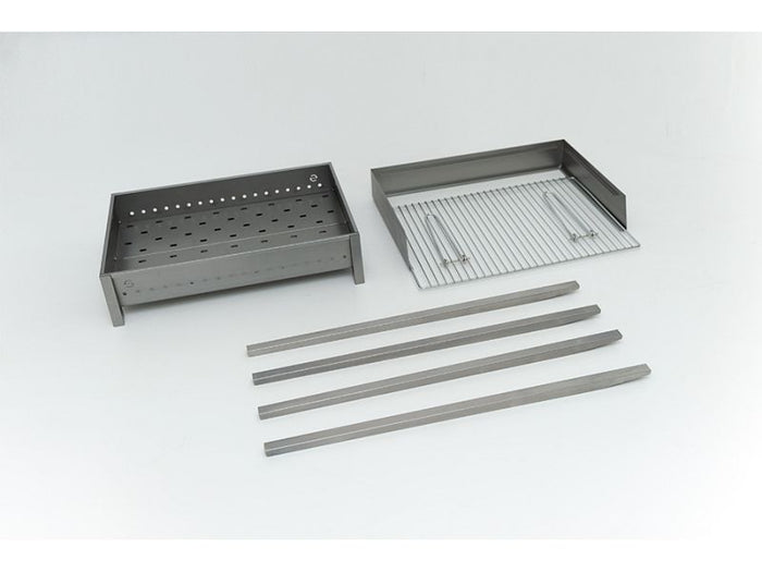 Barbecue a carbone Lisa Vesuvio 60x40 portatile in ferro alluminato