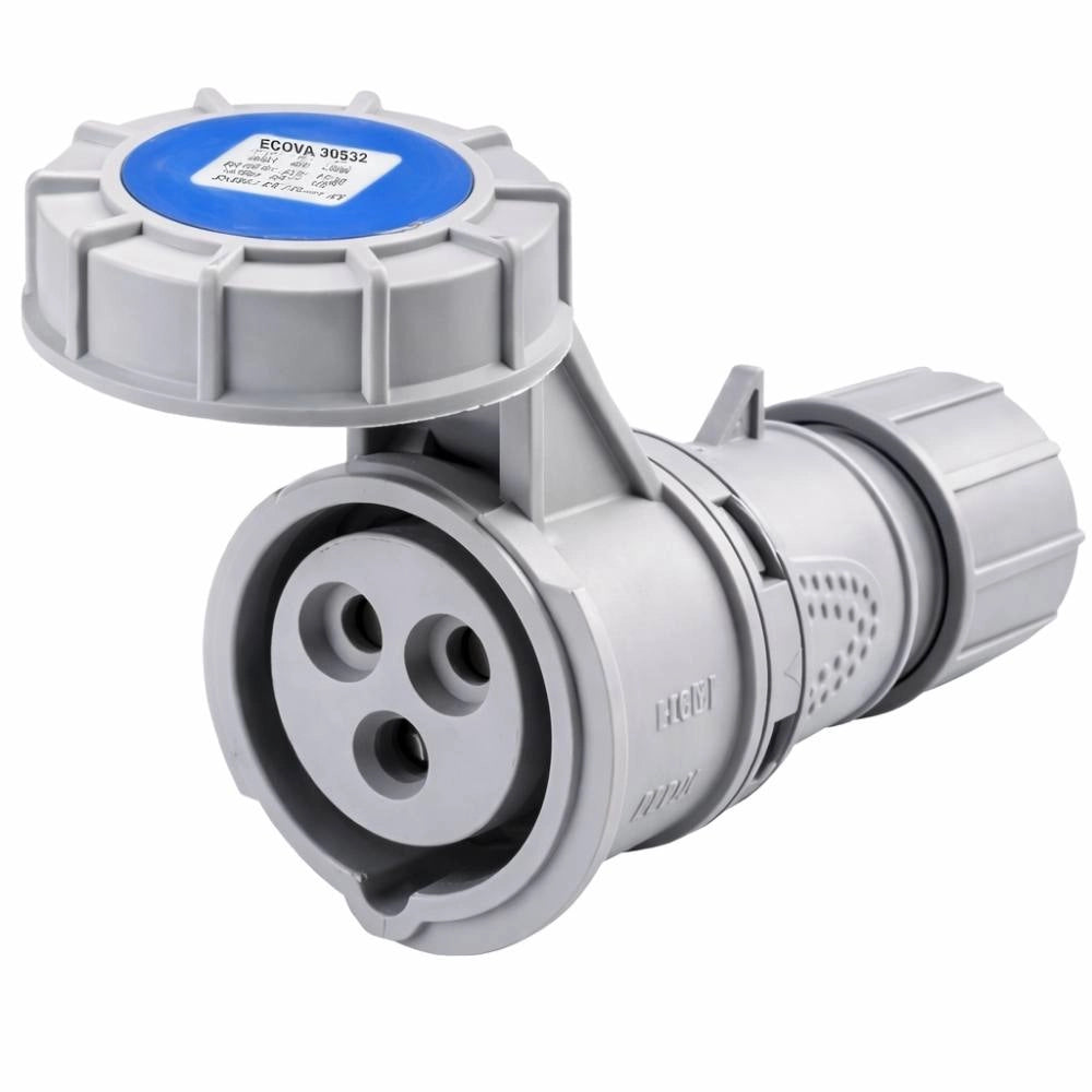 Presa industriale ecova 30532 16a 230v 2p+t ip67