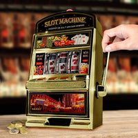 Salvadanaio Slot Machine con Luci Stile Las Vegas Gioco Arcade Idea Regalo