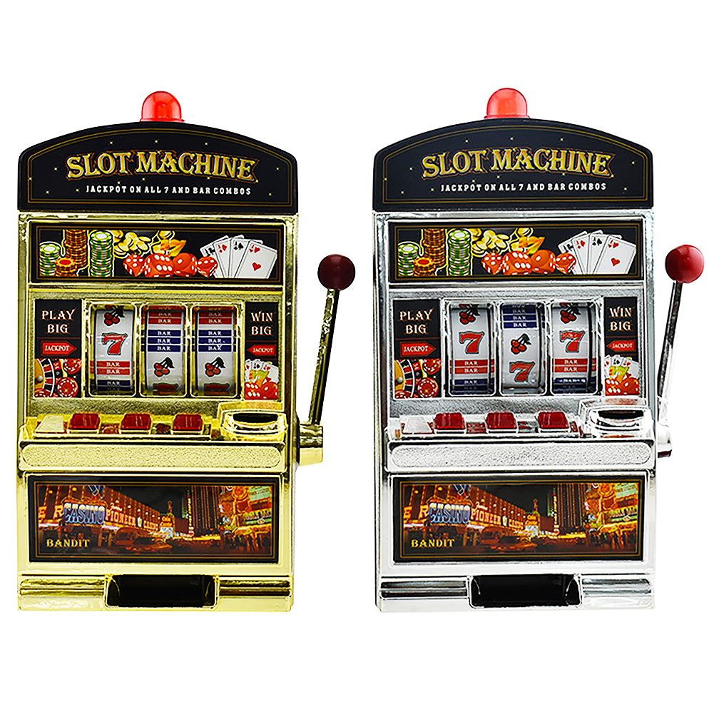 Salvadanaio Slot Machine con Luci Stile Las Vegas Gioco Arcade Idea Regalo
