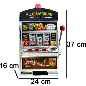 Salvadanaio Slot Machine con Luci Stile Las Vegas Gioco Arcade Idea Regalo