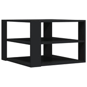 Tavolino da salotto | Tavolino da caff¨¨ | Tavolino da Soggiorno Nero 58x58x40 cm in Legno Multistrato