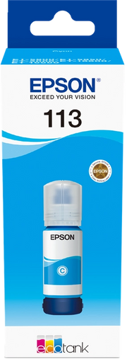 Epson 113 EcoTank Pigment Cyan ink bottle