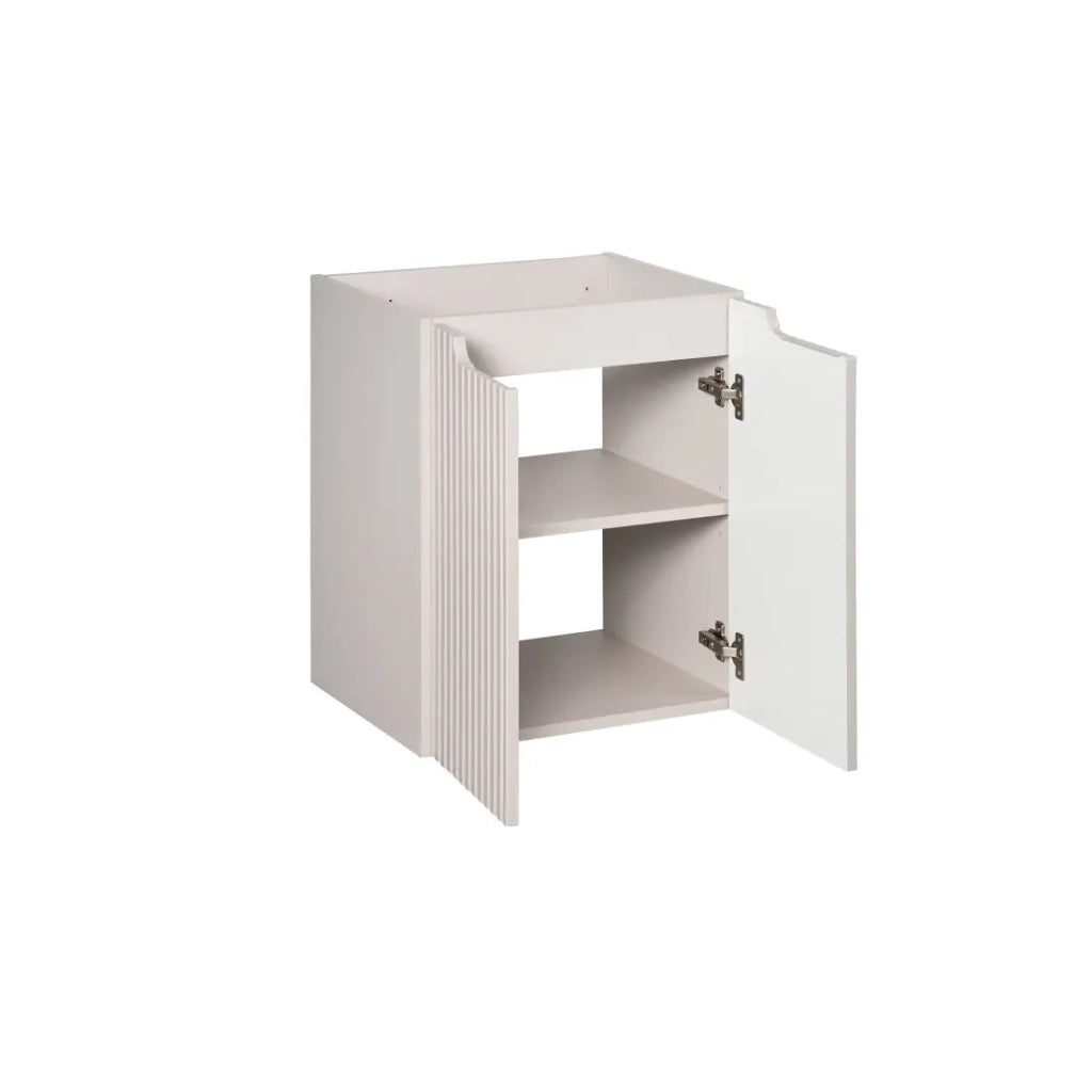 Mobile sottolavabo VANO 50 cm – 2 porte – Colore marrone congo – L50 × P39 × H57 cm – Da appendere