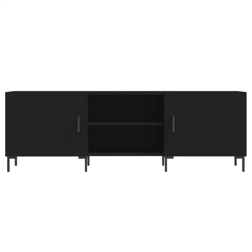 Mobile Porta TV Nero 150x30x50 cm in Legno Multistrato