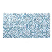 Trade Shop - Tappeto Pvc Azzurro Con Maioliche Antiscivolo Vasca Bagno Doccia 67x36cm 87031 -