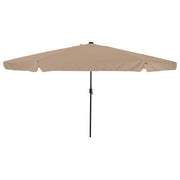 Parasol da giardino  con luci LED Ã¸395x245 cm Tortora