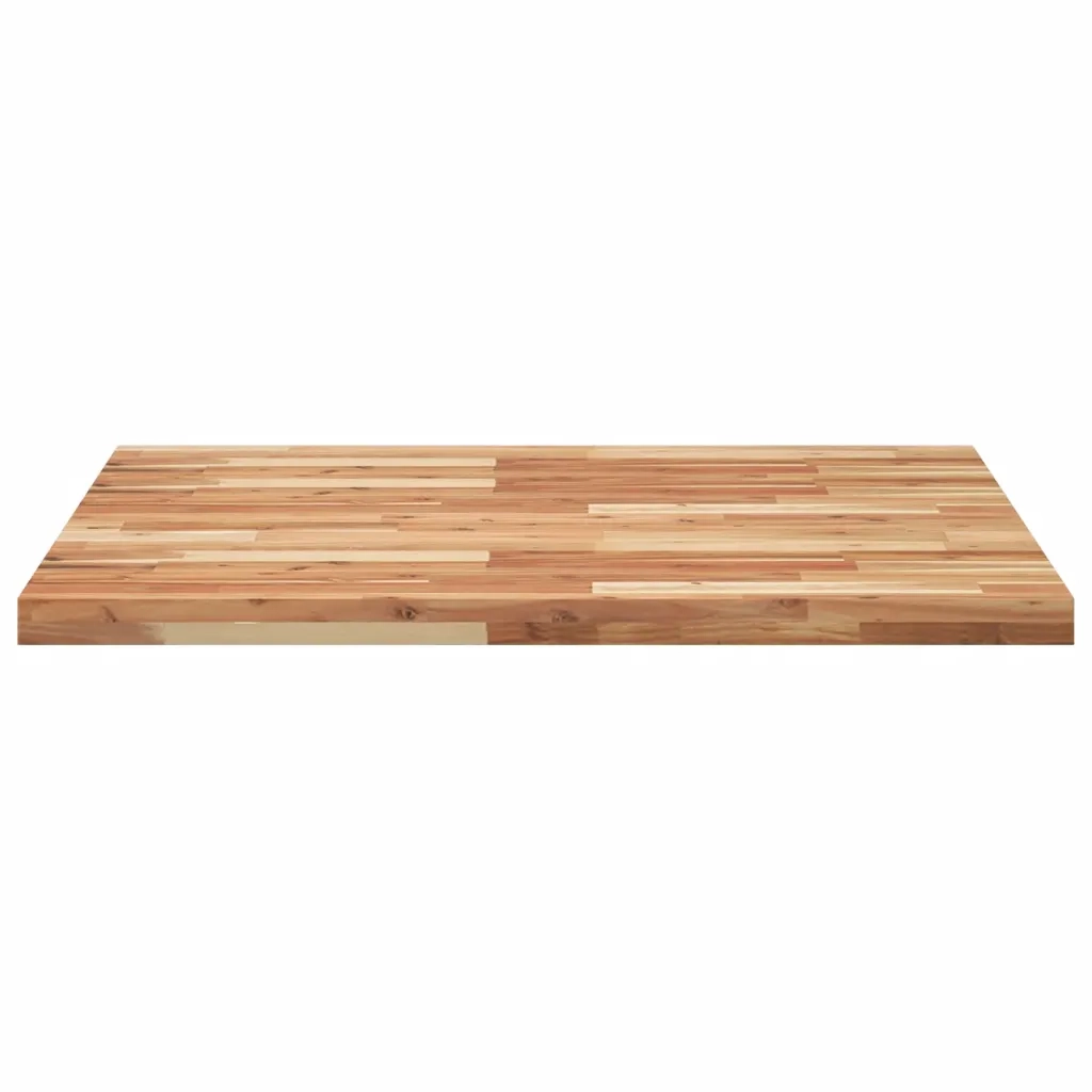 Piano Tavolo Quadrato 90x90x4 cm in Legno Massello di Acacia