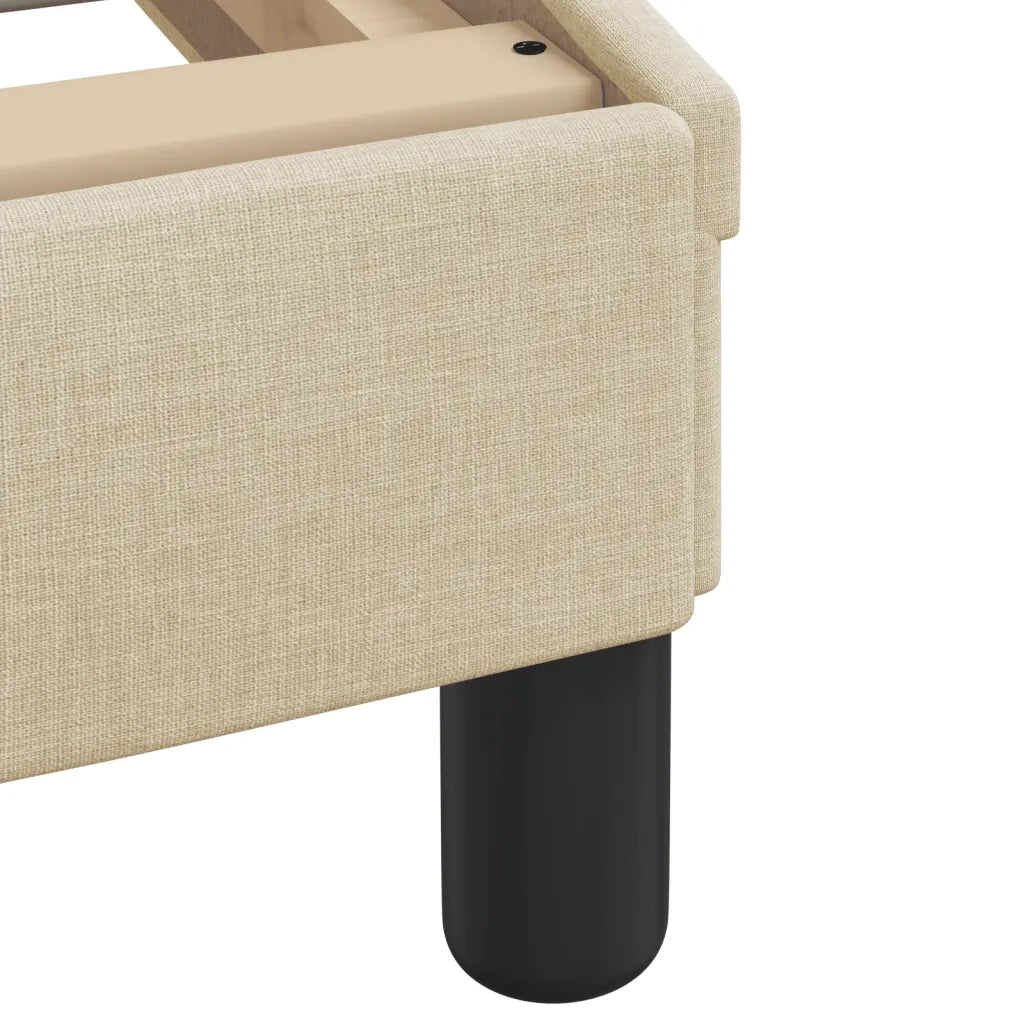 Letto con Materasso Dover Crema 180x200 cm in Tessuto 3208449