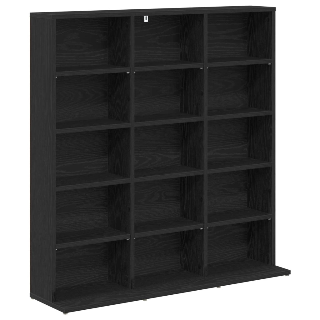 Mobile per CD Rovere Nero 96 x 23,5 x 97,5 cm 8012667