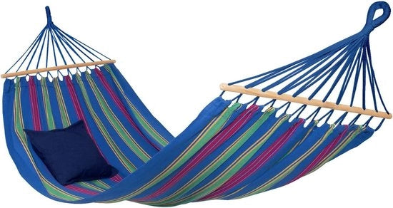 Hangmat Weerbestendig UV-Resistente 210x80 cm fino a 180 kg - Blu Strisce