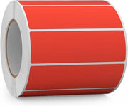 Etichette a Colori - Etichette a Stampa - Organizzare Documenti - Materiale Vinile - 76 x 25 mm - Rosso