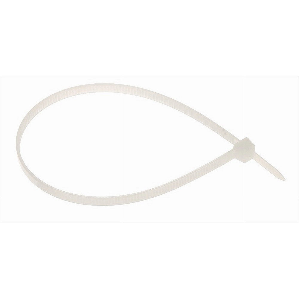 Trade Shop - Set 100 Pz Fascette Serracavo Autobloccanti In Nylon Bianco 4.8x200 Mm 48-200-b -