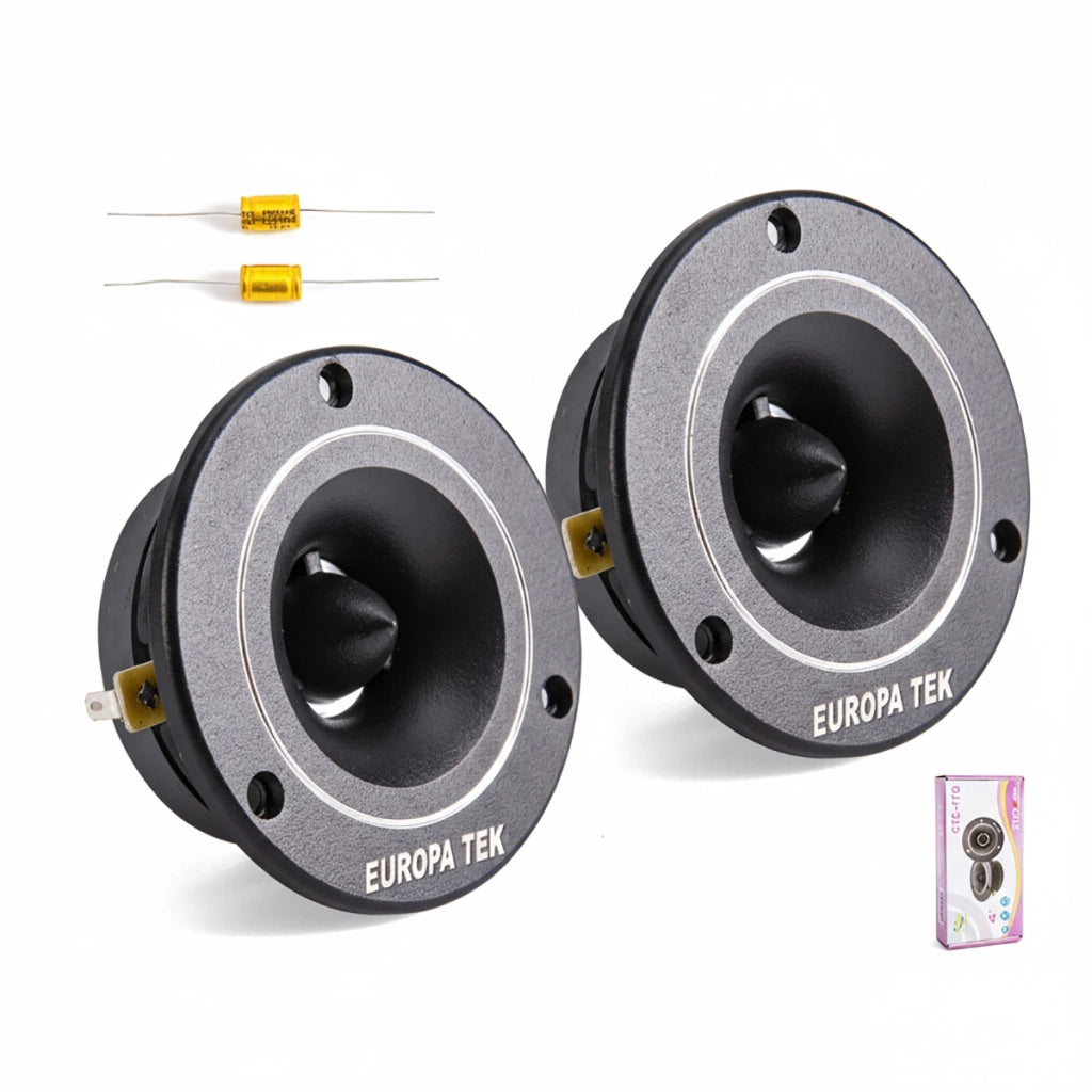 CASSE TWEETER PER AUTO 4" 300W MAX ALTOPARLANTI MAGNETE NERO 6.5 OZ CTC-17G