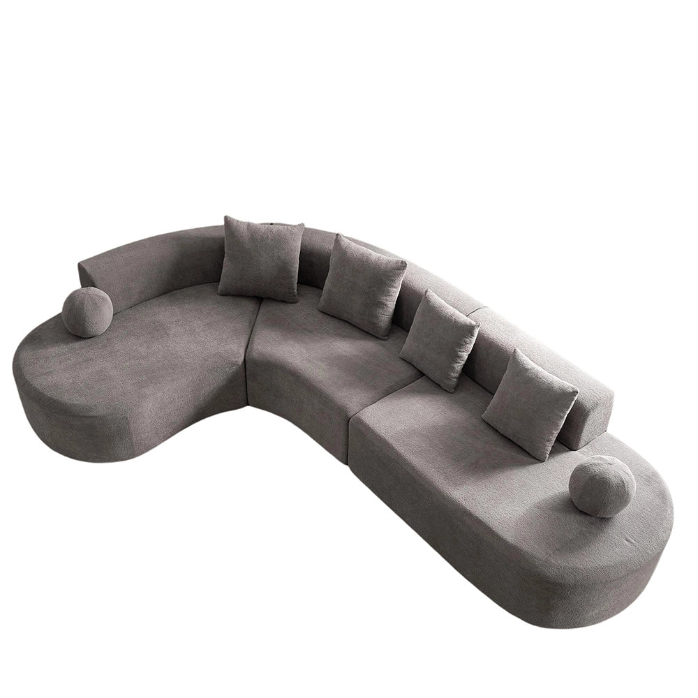 Divano a L senza struttura nuvoloso - Xylo - 327 cm alto, comodo, non assemblato