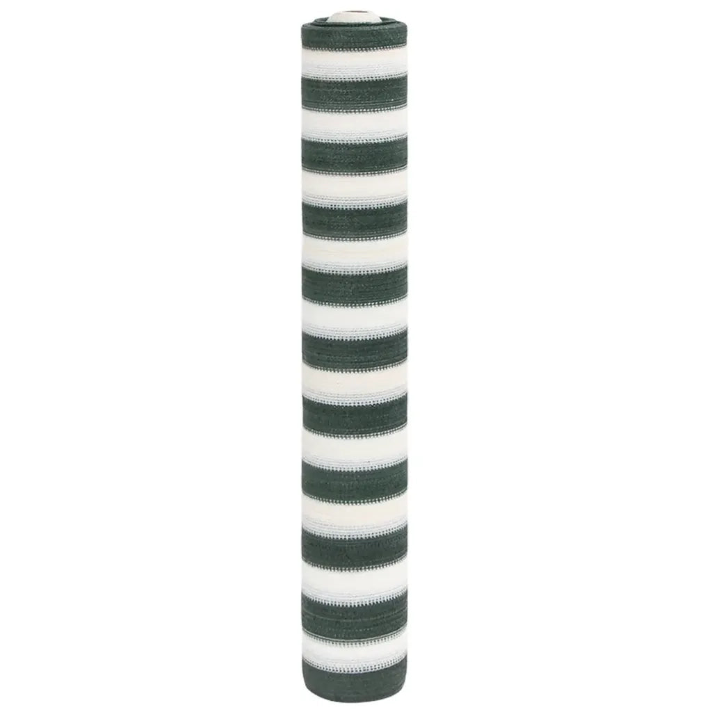 Rete per Privacy Verde e Bianco 1,5x25 m in HDPE 150 g/mÂ²
