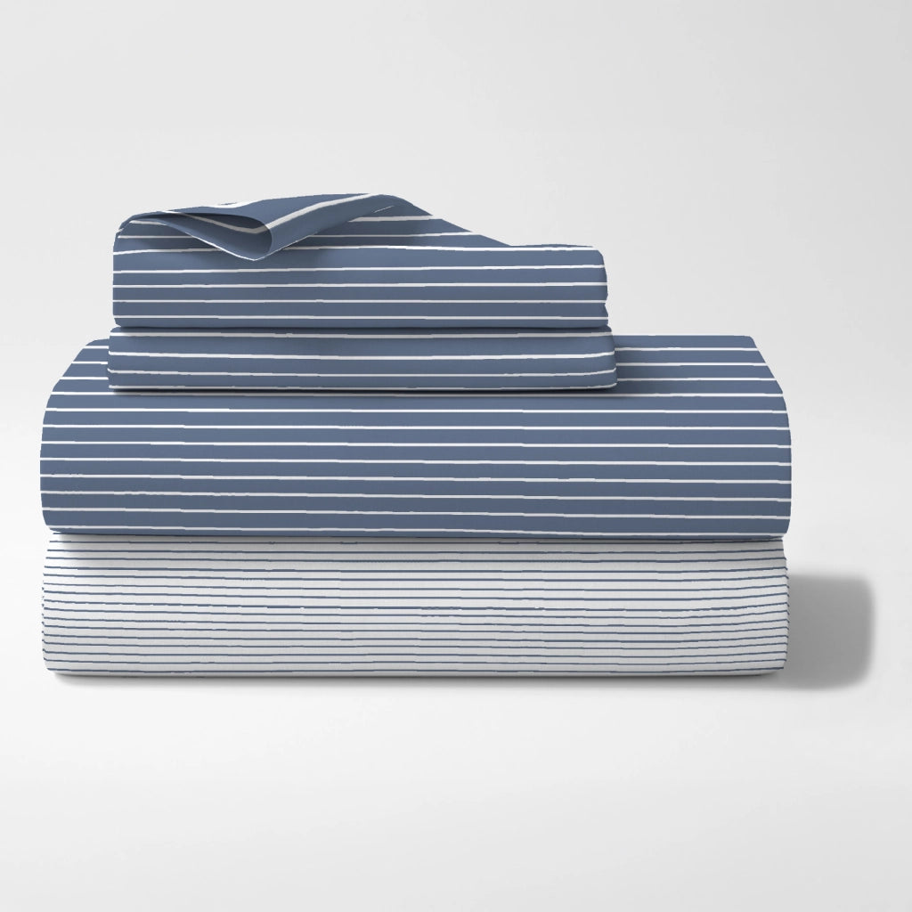 Completo Lenzuola Matrimoniale In Cotone Lenzuolo Sotto Sopra 2 Federe Certificato Oekotex Parure Letto Disegni Moderni Biancheria Di Alta Qualità Stripe Zucchero