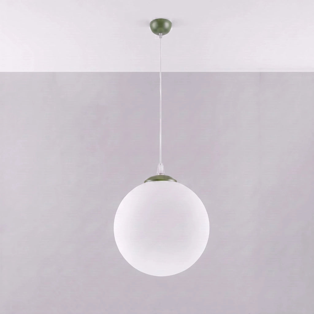Lampada a sospensione UGO 30 verde oliva