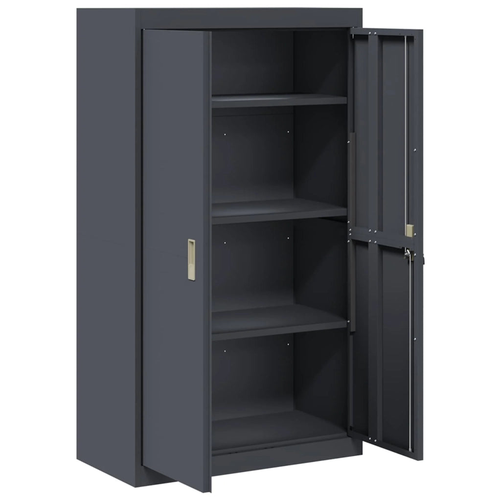 Armadio Antracite 80 x 40 x 140 cm Acciaio