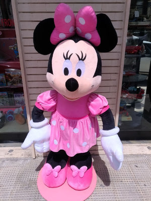 Disney - Topolino - Peluche Minnie Gigante con Base - Altezza 160 cm, Larghezza 80cm