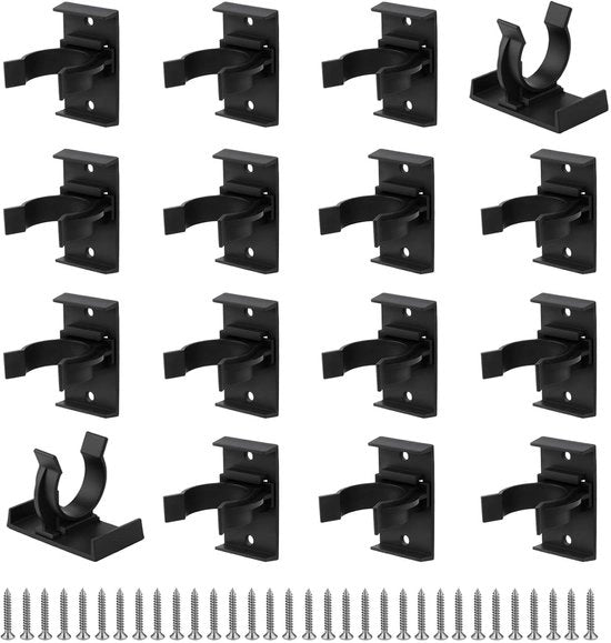 Clips per keukenplint, nero plastico, clip di fissaggio con viti 28-32 mm