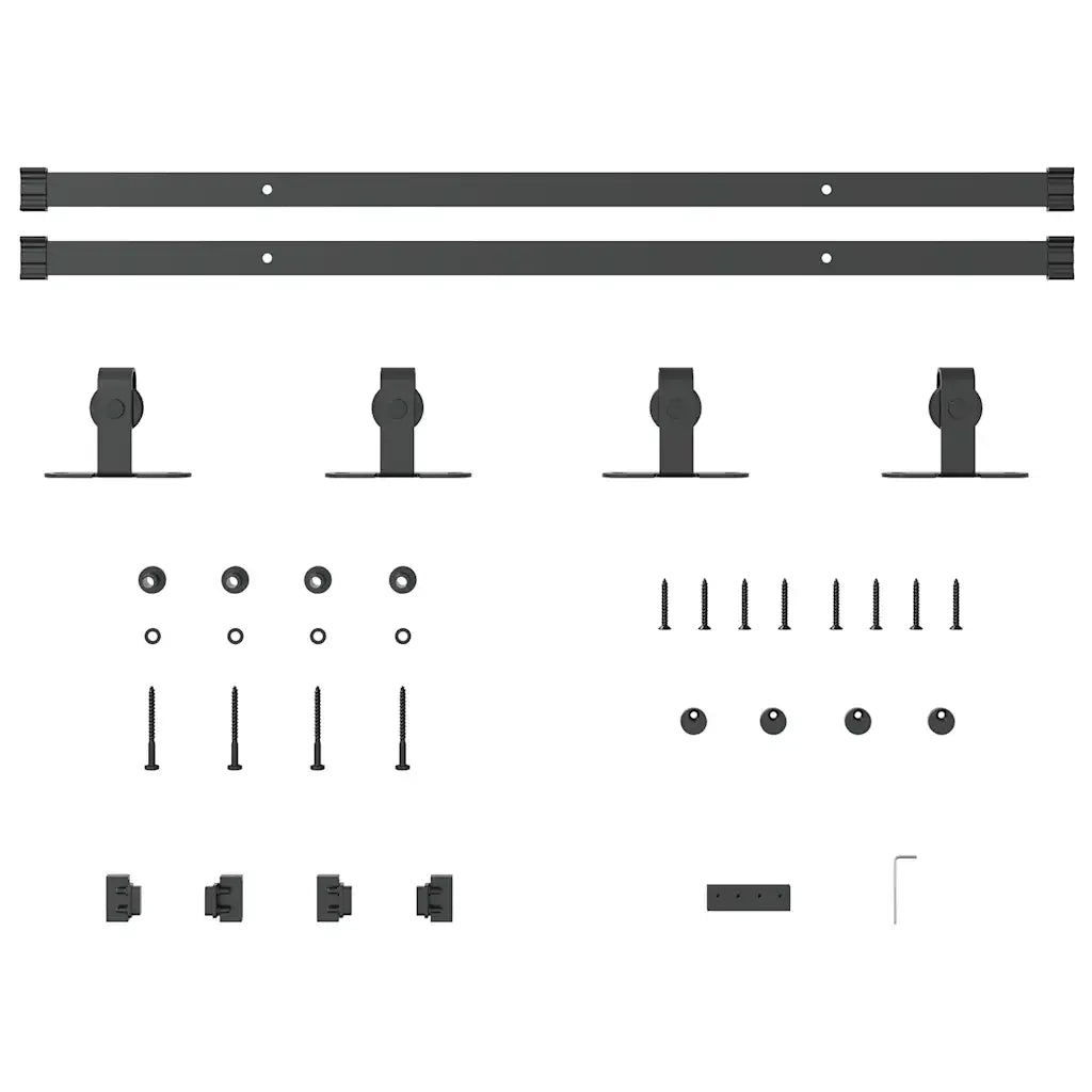 Kit Anta Scorrevole per Armadio 152 cm in Acciaio al Carbonio 4009674