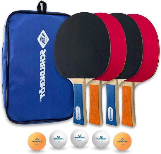 Tavolo da ping pong con tavola - 4 giocatori - racchette - palline - borsa - buona qualità di tempo libero - 788603