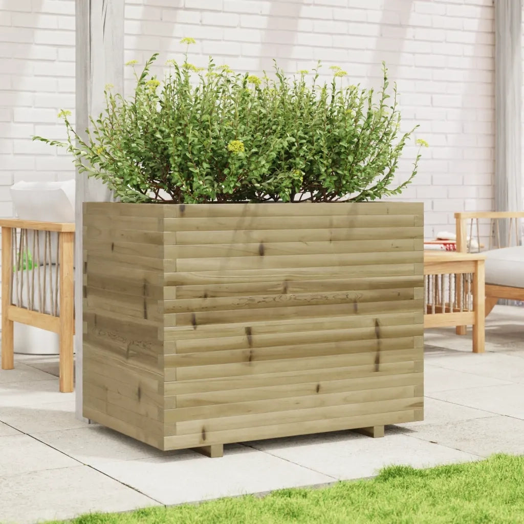 Fioriera | Cassetta per fiori | Vaso da Giardino 90x60x72,5 cm in Legno di Pino Impregnato