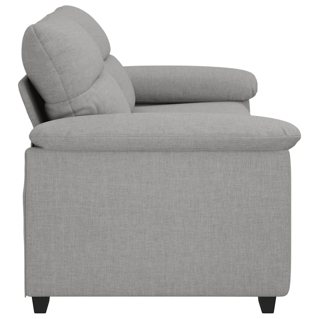 Divano a 2 Posti Grigio Nuvola 140 cm in Tessuto