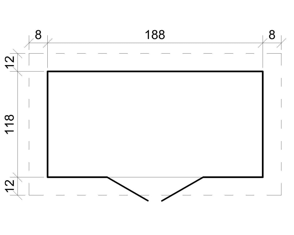 TIMBELA M311F Casetta da Giardino - 239x105x204cm