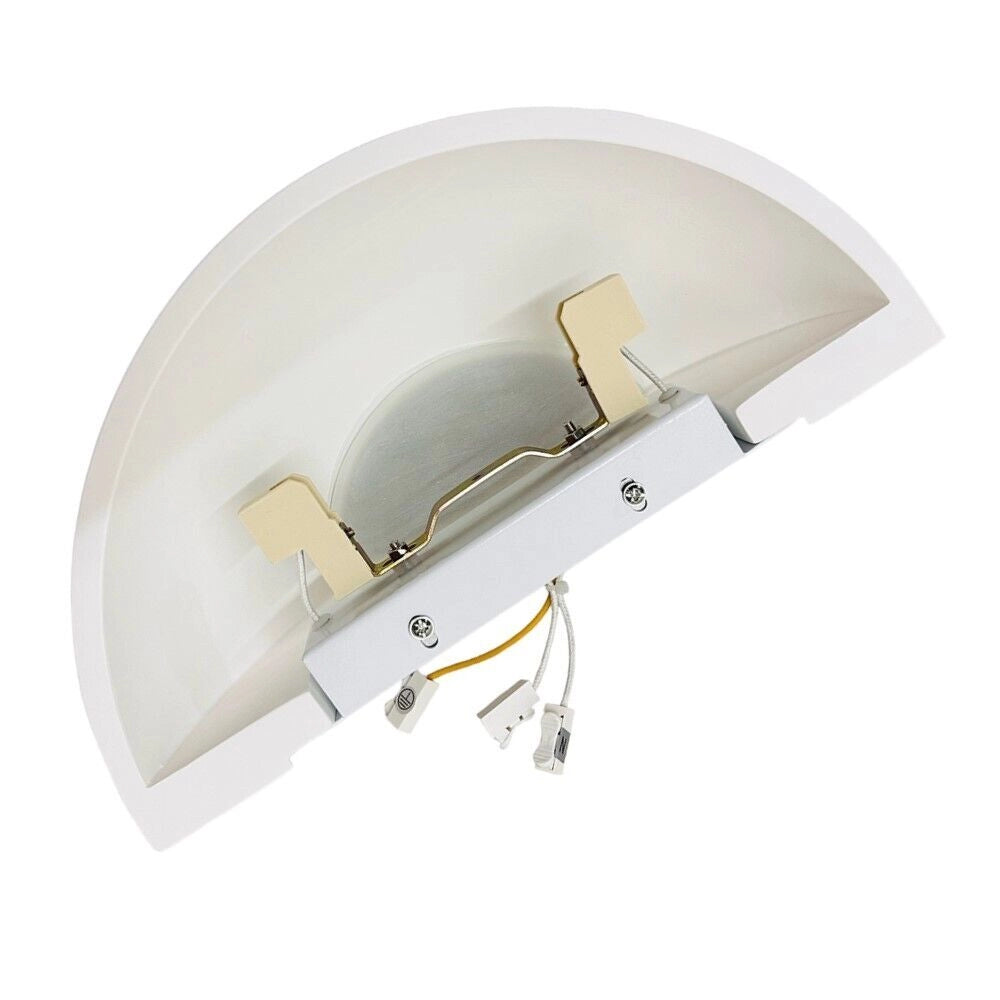 Applique in gesso design moderno con forma ellisse attacco per lampadine Led R7S