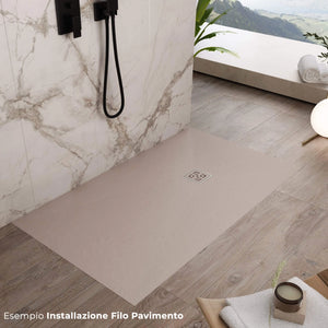 Piatto Doccia in Pietra 90x90 cm Bonussi Canton Sabbia